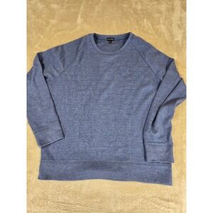 Banana Republic Mens Heathered Blue Crew Neck Raglan Sleeve Sweatshirt XL